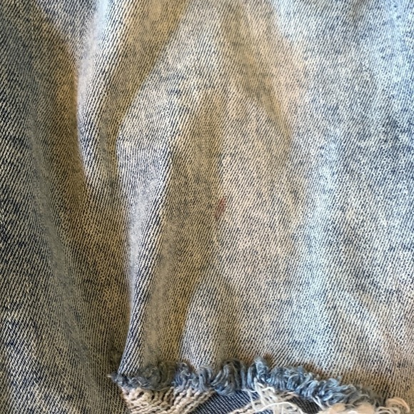 𝅺CELEBRITY Pink 100% cotton distressed light wash jeans size Large - Picture 3 of 11